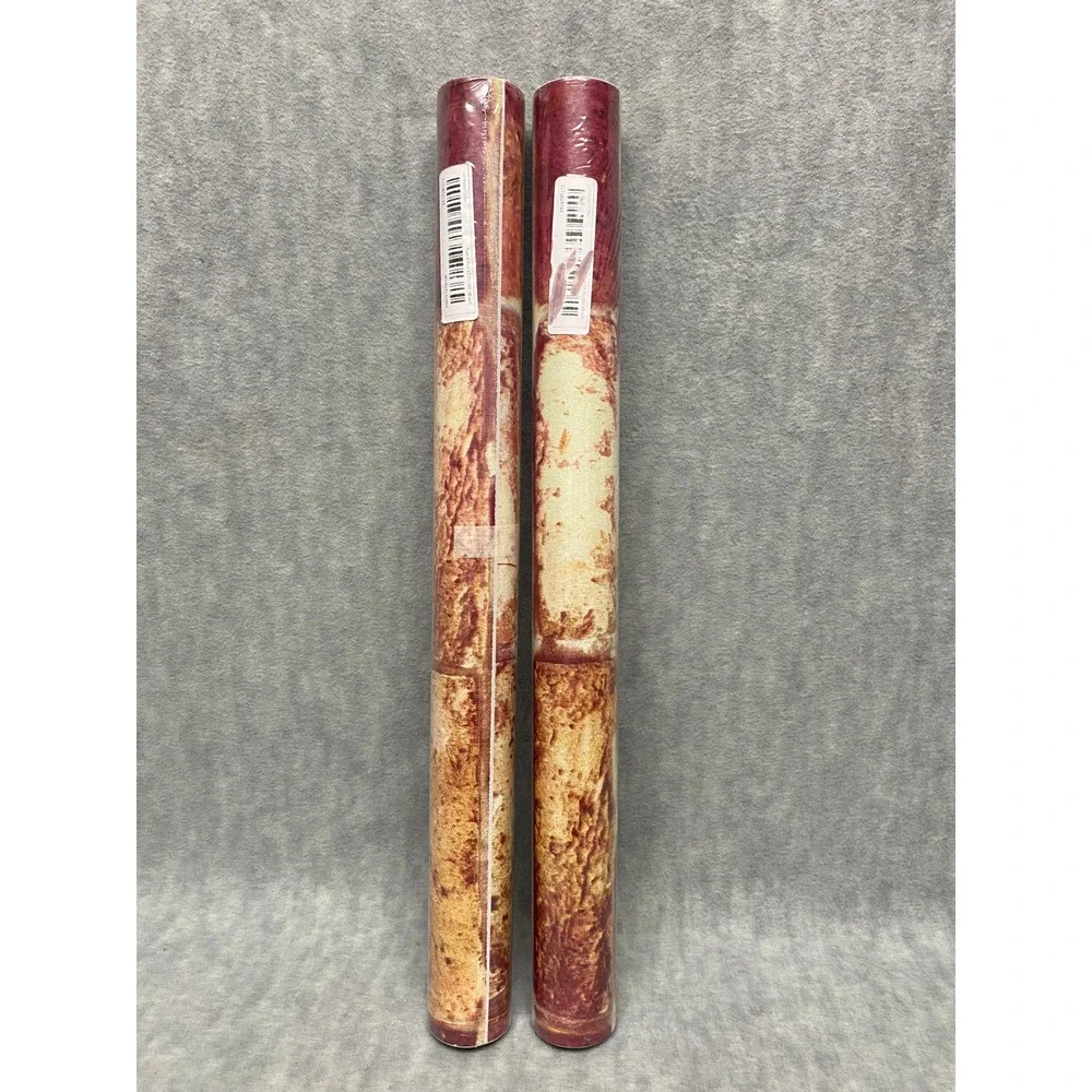 2‎ Rolls Type C Red 17.7 in x 196.85 Removable Self Adhesive Wallpaper